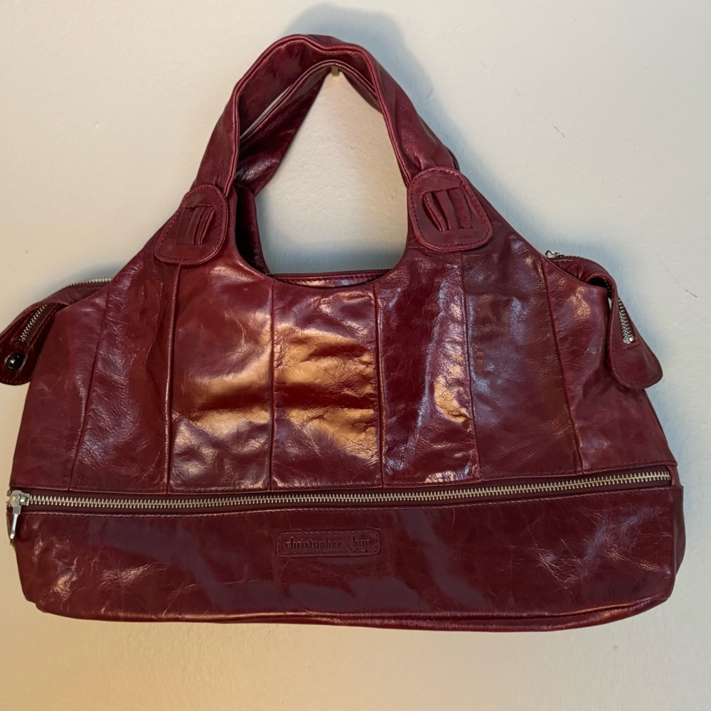 Christopher Kon handbag. Burgundy/maroon color.